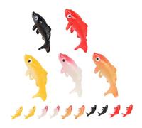 Kisangel Carpes Artificielles Fantaisie pour Aquarium Décor Aquatique 15 Pièces Grosse Taille Multicolore Poisson Factice Réaliste Flottant Décoration Paysagère sous-Marine