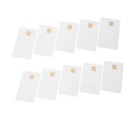 Kisangel Cartes Blanches avec Puce At24c02 2k Mémoire Lot de 10 Pièces pour Systèmes D'accès Contrôlé Usage Professionnel Compact Blanc
