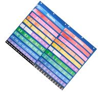 Kisangel Cartes D’Apprentissage des Fractions Décimales Colorées Kit Éducatif Tableau D’Équivalence Mathématique 1 Jeu de Cartes Numériques pour Garçon et Filles Outil Pédagogique pour