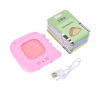 Kisangel Cartes Éducatives Bilingues pour Garçon Fille Éveil Linguistique Rose avec Apprentissage Anglais et Alphabets Jeu Éducatif pour Mémoire et Cognition