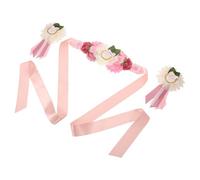 Kisangel Ceinture de Maternité à Motif Floral Légère et Confortable Accessoire Décoratif pour Séance Photo Grossesse Sash à Fleurs pour Shower et Tenue Femme Enceinte