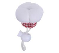 Kisangel Chapeau de Chef Tricoté Main pour Petits Animaux, Réglable Sangle Mentonnière, Tissu Léger et Respirant, Taille Miniature Adaptée pour Hamsters, Cochons d'Inde, Lapins et