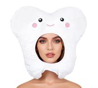 Kisangel Chapeau Fantaisie de Dent en Peluche, Accessoire Carnaval et Photo, pour Costumes et Fêtes Costumées