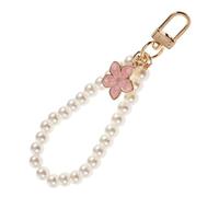 Kisangel Charm de Téléphone Perles DIY Fait Main Pendentif Chaîne pour à Main Porte-clés Perlé Élégant pour Femmes Accessoire Suspendu Polyvalent