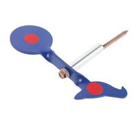 Kisangel Cible de Tir en Métal Bleu D’Oiseau Cible D’Entraînement Réactive Etanche Fixation pour Arbre Rotation 360° pour Tir de Précision et Loisirs en Plein Air