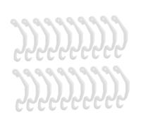 Kisangel Clips de Cage pour Petits Animaux Plastique Blanc 6,8 X 1,5 Cm 30 Pcs Fixation Sécurisée pour Enclos Lapin Hamster Usage Intérieur Extérieur