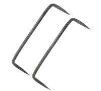 Kisangel Clous De Fixation Robustes à Double Pointe pour Et Clôtures Lot De 2 8x20mm Clous Résistants pour Construction Utilisation Polyvalente Facile à Installer