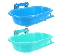 Kisangel Coffret De Bain pour Perroquets Bain pour Oiseaux pour Cage À Oiseaux Réutilisable pour Oiseaux Matériau PP Robuste Et Sûr pour Cage À Oiseaux