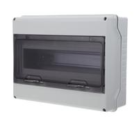 Kisangel Coffret de Distribution Électrique Voies Étanche avec Fenêtre Transparente Boîte de Protection Abs pour Disjoncteur avec Rail Din Armoire Extérieure pour Circuit Breaker Boîtier