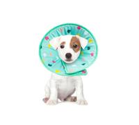 Kisangel Collerette Élisabéthaine en Filber pour Chien et Chat, Forme Cône Légère, Facile à Porter, Protège Le Léchage et Favorise la Guérison Après Blessure