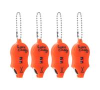 Kisangel Compteur de Score de Golf Mini en Plastique Orange Noir, Lot de 4 Pièces, Portable et Léger de Souris, Outil de Golf Pratique pour Compétitions et Entraînements Sportifs