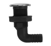 Kisangel Connecteur de Nylon pour Drainage avec Couvercle Métallique Raccords de Tuyau Plastique Pouce à Angle de Degrés Accessoire pour Pompe de Adapté Navigation Extérieur