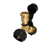 Kisangel Connecteur en T pour Réservoir de Gpl Kit de pour Camping-Car Étanchéité Installation Simple Adaptateur Solide en Laiton
