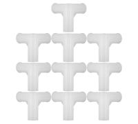Kisangel Connecteurs de Garde-Robe en Plastique Blanc Kit de 10 Connecteurs en T 3 Voies, Design Gain de Place pour Étagère à Chaussures pour Scénarios de Rangement