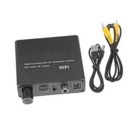Kisangel Convertisseur Audio Optique vers Analogique Compact Portable Adaptateur Audio Numérique pour TV Stéréo Garantie sans Perte Facile à Transporter