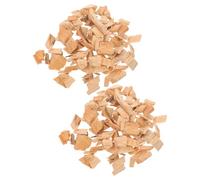 Kisangel Copeaux de Bois Naturels de Cyprès 3-5 Cm pour Fumoir Granulés de Bois Dur 400 G X 2 Paquet pour Barbecue Fumage Viande et Légumes