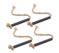 Kisangel Corde Allume-Feu Extérieure 4Pcs pour Camping et Barbecue Corde en Lin Solide Allume-Feu Portable et pour Feux de Camp et Urgences
