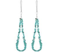 Kisangel Cordon De Téléphone En Pierres De Cristal 2 Pièces, Dragonne Décorative Pour Clés Et Appareils Photo, Sangle Anti-perte Pour Coque Compatible, Présent Pour Anniversaire