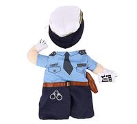 Kisangel Costume pour Chat Déguisement de Policier en Tissu Doux et Confortable Vêtements Funky pour Animaux de Compagnie Accessoires Photo Taille Unique