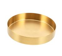 Kisangel Coupelle Pot Fleurs Dorée Acier Inoxydable pour Plantes Intérieur et Jardin Capacité Importante Anti-débordement Facile à Nettoyer Support Pot Fleur Extérieur Polyvalent