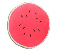 Kisangel Coussin Pastèque Rond Peluche Créative Oreiller Fruit Doux et Confortable pour Décoration Maison Ludique et Support Stable Facile à Nettoyer