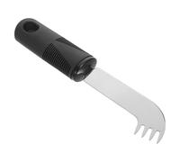 Kisangel Couteau à Beurre Dentelé en Acier Inoxydable Manche Ergonomique Antitremblements pour Entraînement de Rééducation des Patients Âgés