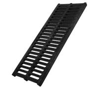 Kisangel Couvercle D'égout en Plastique Noir Solide, Facile à Installer, pour Système de Drainage et Caniveau Extérieur, Couverture de Tranchée Remplaçable