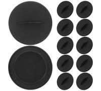Kisangel Couvercle Rond Noir en Plastique pour Système Hydroponique Intérieur, Protection des Racines et Occultation Lumière, Adapté aux Cultures Hydroponiques en Intérieur