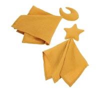 Kisangel Couverture De Sécurité Pour Bébé Étoile Et Lune, Tissu Coton Doux, Set 2 Pièces, Couverture Douillette Pour Sommeil Et Berceau Des Nourrissons