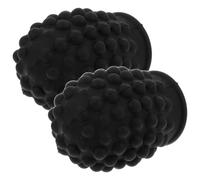 Kisangel Couvre-embouts en Silicone avec Effet et Durabilité Ensemble de 2 Noir pour de Batterie pour Pratique Silencieuse à