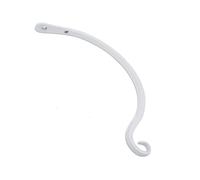 Kisangel Crochet Mural en Fer Blanc Robuste pour Pot de Fleurs, Support Décoratif Simple et Élégant, pour Jardin Extérieur et Décoration Murale