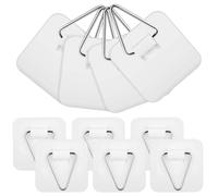 Kisangel Crochets Adhésifs en Plastique Design sans Perçage , Utilisation Polyvalente 10 pour Petits Accessoires et Bijoux pour Décoration Murale Élégante en