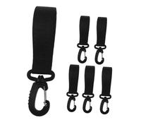 Kisangel Crochets de Poussette Universels 6Pcs Accessoire Pratique Forte Capacité de Charge Matériaux Solide Shopping et
