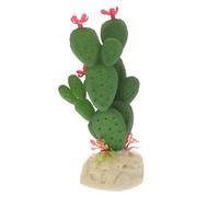 Kisangel Décoration de Plante Artificielle pour Aquarium Cactus Plastique Réaliste Ornamental et Durable pour Créer Un Monde sous Marin Éblouissant