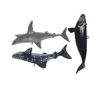 Kisangel Décorations pour Aquarium 3 Pièces Ornement Daquarium De Requin Flottant Décoration Flottante pour Aquarium du Monde sous-Marin pour Aquarium