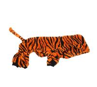 Kisangel Déguisement de Tigre pour Chien Taille M Combinaison Chaude et Épaisse en Tissu Doux Manteau D’Hiver pour Chien Moyen pour Protéger du Froid en Automne et Hiver