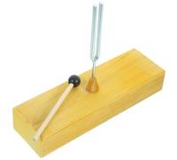 Kisangel Diapason 256 Hz avec Boîte de en Bois, Instrument Expérimental de Acoustique pour Enseignement et Tests Scientifiques en ou École Couleur Couleur