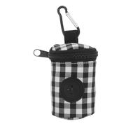 Kisangel Distributeur de sacs à couches : Porte-sacs à couches jetables pour changer bébé - Pochette à déjections canines zippée à clipser, se fixe à la laisse, la ceinture, le harnais ou le