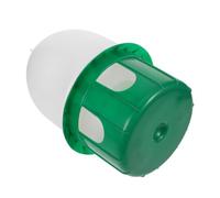 Kisangel Distributeur Eau pour Pigeons Suspendu Plastique Vert Blanc Abreuvoir pour Oiseaux Facile à Nettoyer Gestion Eau Continue Accessoires pour Cages à Oiseaux Approvisionnement Fraîche