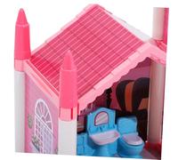 Kisangel DIY pour Garçon Fille Miniature Maison Puzzle Modèle de Villa Lumineuse Jeu de Construction Créatif pour Filles et Jeux Imagination