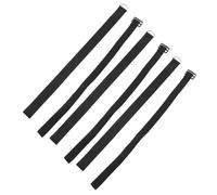 Kisangel Dragonne pour Poussette Bébé 6pcs en Polyester Noir, Bracelet Multifonction Doux Peau Contrôle de Sécurité pour Balades en Extérieur