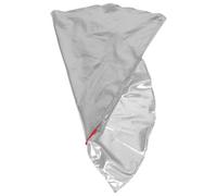 Kisangel Drapeaux de Danse de Culte en Polyester Léger avec Tige Extensible, Demi-cercle Argenté Portable pour Spectacles et Événements de Célébration