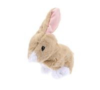 Kisangel Électrique Lapin Sautillant Peluche Douce Décor de Bureau pour Garçons et Filles Matière Peluche de Qualité et Confortable pour Garçon Fille