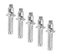 Kisangel Embouts de Bâtons de Randonnée en Tungstène 5 Pièces, Pointes Antidérapantes pour Bâtons de Marche, Accessoires Robustes pour Matériel de Camping et Trekking sur Terrains Rocheux