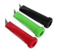 Kisangel Embouts De Bâtons De Ski en Carbure De Tungstène 3 Pièces Antidérapants Compatibles Bâtons De Randonnée Vert Noir Rouge pour Randonnées en Plein Air Équipement De Montagne
