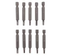Kisangel Embouts de Tournevis à Tête Carrée 10 Pièces en Acier S2, 1/4 Pouce Hexagonal, Longueur 50 MM, Adaptés pour Tournevis Électriques et Visseuses Portables Style Aléatoire