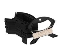Kisangel Enrouleur Cable Noir en Plastique 10pcs, Organisateur de Fil Électrique Résistant pour Maison et Bureau, Support Solide Fissures et Cassures