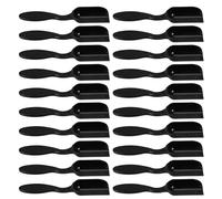 Kisangel Ensemble de 20 Mini Pelles de Jardin en Plastique Noir Truelles Légères pour Plantation et Transplantation de Plantes Succulentes Outils Portatifs Ergonomiques pour Jardinage