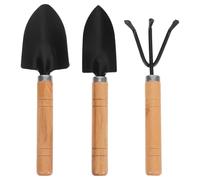 Kisangel Ensemble De 3 Mini Outils De Jardinage avec Poignée Comprenant Une Petite Truelle Un Râteau À Main Et Une Bêche Outils De Jardinage en Métal pour La Plantation Intérieure Et
