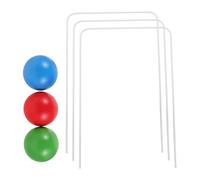 Kisangel Ensemble De Jouets Gateball Accessoires De Jeu De Pelouse Jeux D'Extérieur pour Enfants Jeu De Croquet De Table Guichets pour Enfants Jouets De Jardin en